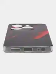 Красный чехол на Infinix Smart 8/8 HD/HOT 40i / Инфиникс Смарт 8/8 HD/Хот 40i прозрачный