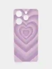 Лавандовый чехол на Tecno Spark 10 Pro (Текно Спарк 10 Про), прозрачный, с рисунком, защита камеры