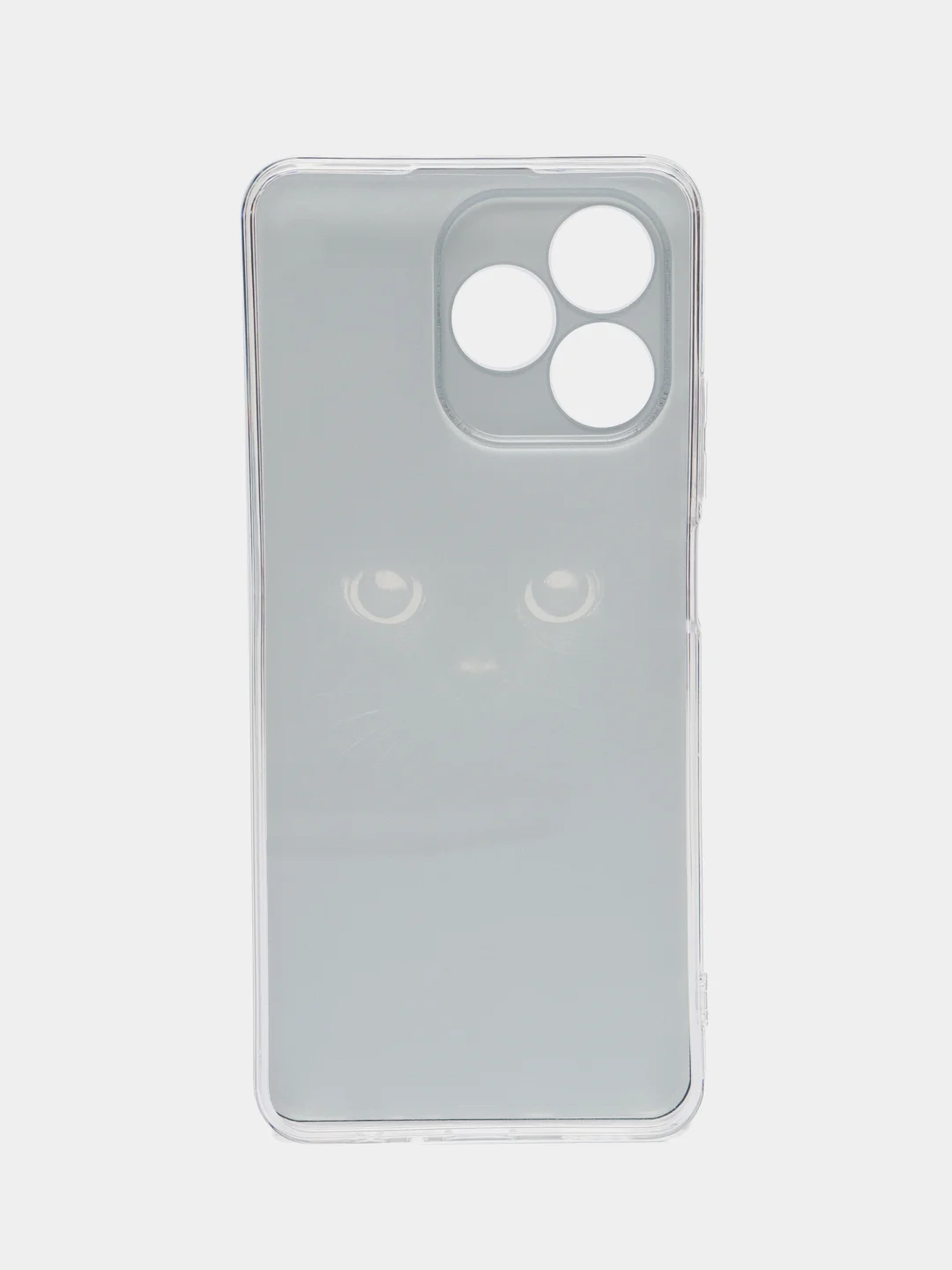 Шоколадный силиконовый чехол на Realme C53/C51 (Реалми С53/С51), прозрачный, с рисунком, защита камеры