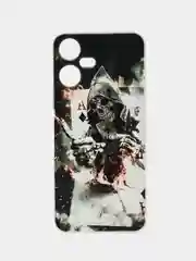 Песочный хаки чехол на Tecno Pova Neo 3 (Текно Пова Нео 3), прозрачный, с рисунком, защита камеры