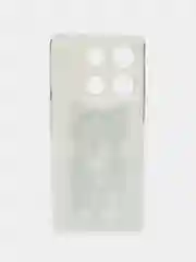 Молочный чехол для Infinix Note 30 Pro (Инфиникс Нот 30 Про), прозрачный, с рисунком, защита камеры