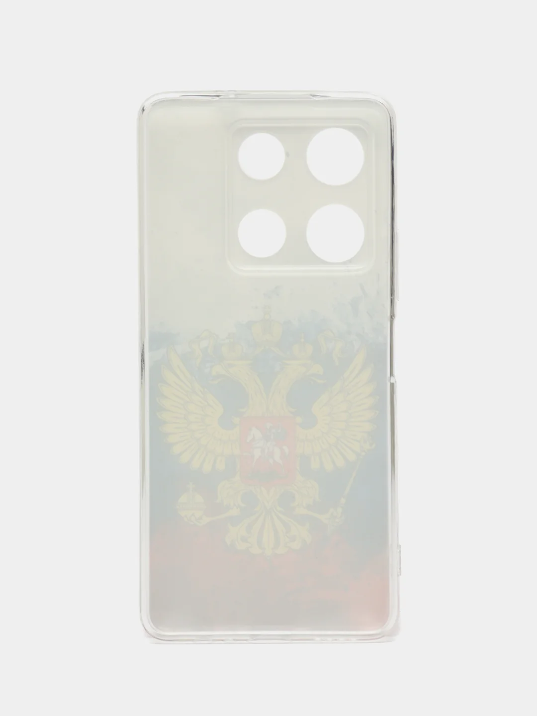 Синий чехол для Infinix Note 30 Pro (Инфиникс Нот 30 Про), прозрачный, с рисунком, защита камеры