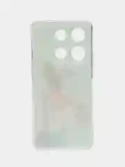 Тёмно-серый чехол для Infinix Note 30 Pro (Инфиникс Нот 30 Про), прозрачный, с рисунком, защита камеры