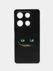 Черный чехол для Infinix Note 30 Pro (Инфиникс Нот 30 Про), прозрачный, с рисунком, защита камеры