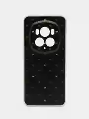 Черный силиконовый чехол на Honor Magic 6 Pro / Хонор Меджик 6 Про прозрачный, с рисунком