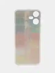 Бордовый чехол на Tecno Pova Neo 3 (Текно Пова Нео 3), прозрачный, с рисунком, защита камеры