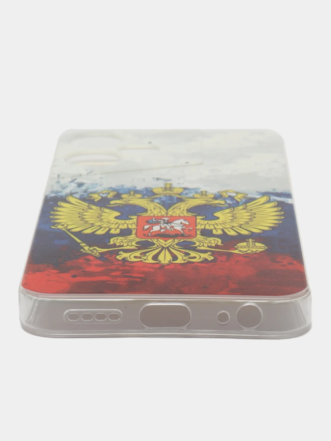 Синий чехол на Tecno Pova Neo 3 (Текно Пова Нео 3), прозрачный, с рисунком, защита камеры