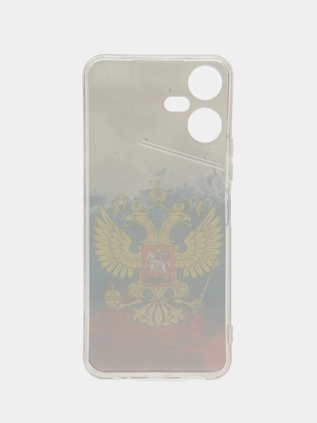 Синий чехол на Tecno Pova Neo 3 (Текно Пова Нео 3), прозрачный, с рисунком, защита камеры