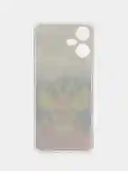 Синий чехол на Tecno Pova Neo 3 (Текно Пова Нео 3), прозрачный, с рисунком, защита камеры