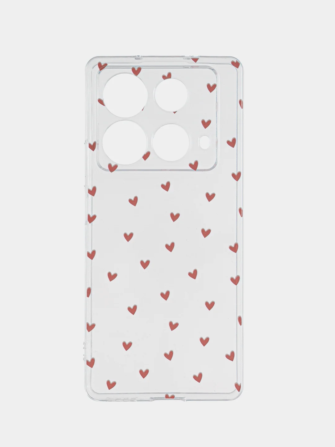 Коралловый меланж силиконовый чехол на Infinix Note 40 / Инфиникс Нот 40 прозрачный, с рисунком