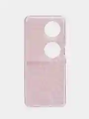 Пурпурный силиконовый чехол на Huawei Pocket 2 / Хуавей Покет 2 прозрачный, с рисунком