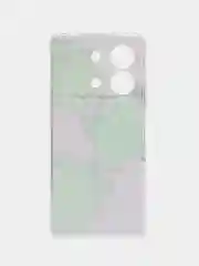 Лавандовый силиконовый чехол на Poco X6 Neo / Поко X6 Нео прозрачный, с рисунком, защита камеры