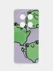 Лавандовый чехол на Huawei Nova 12i / Хуавей Нова 12i прозрачный, с рисунком, защита камеры
