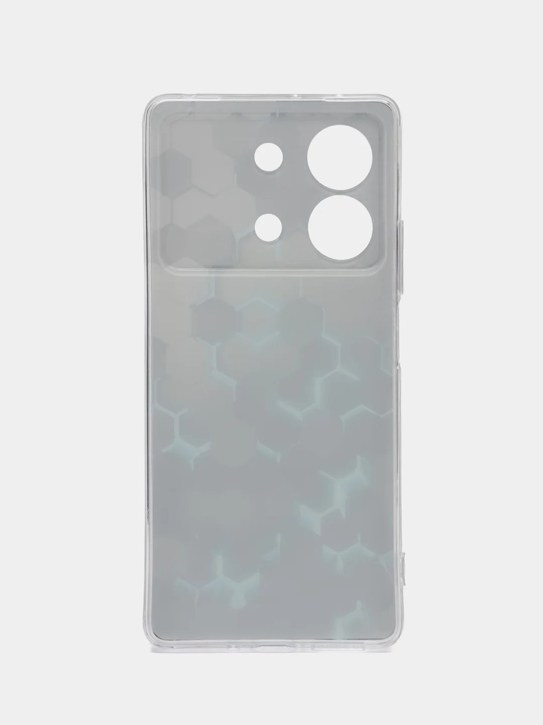 Бирюзовый силиконовый чехол на Xiaomi Poco X6 Neo / Поко X6 Нео прозрачный, с рисунком