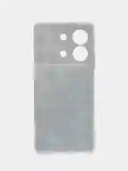 Бирюзовый силиконовый чехол на Xiaomi Poco X6 Neo / Поко X6 Нео прозрачный, с рисунком