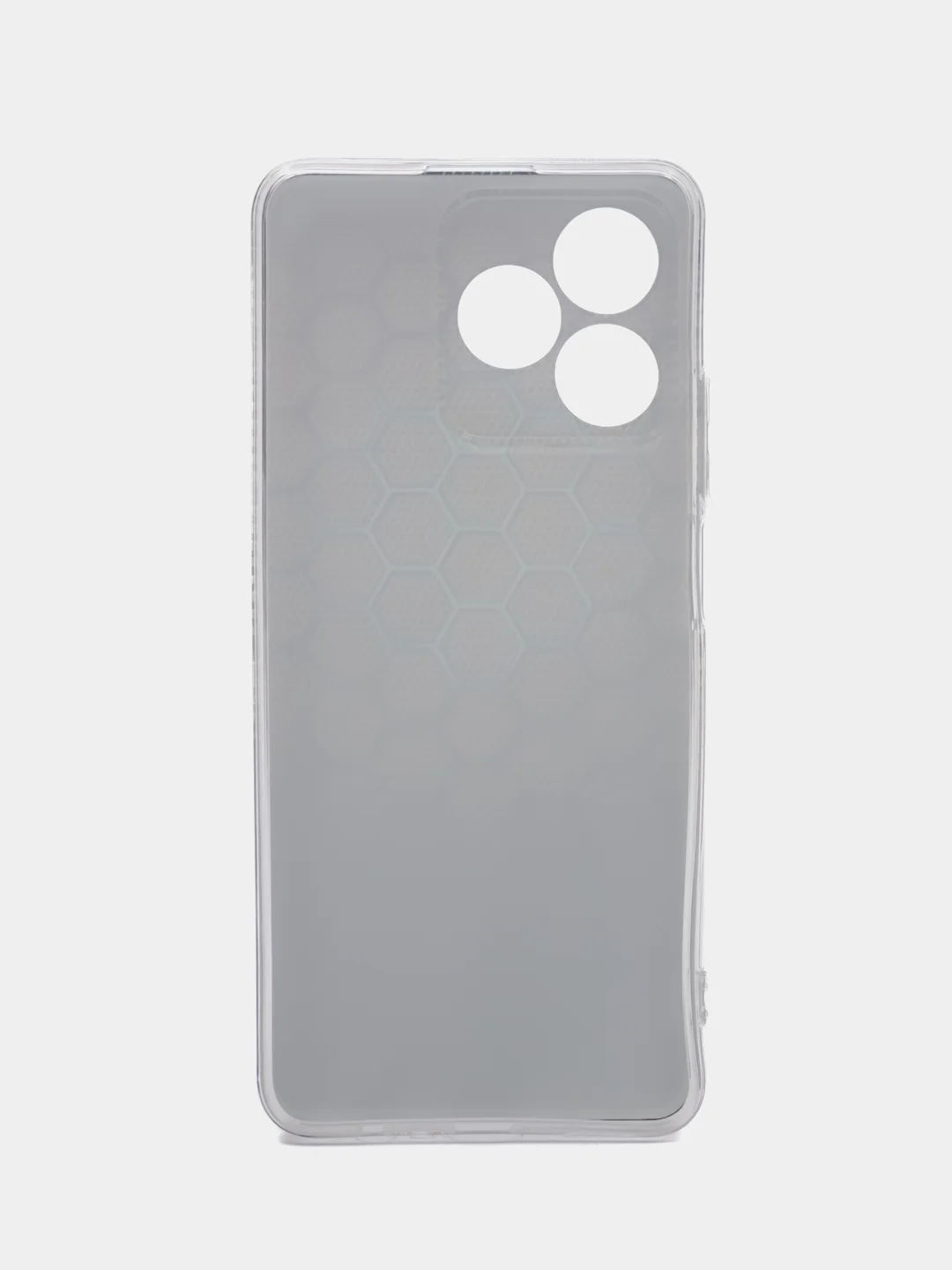Темно-синий силиконовый чехол на Realme C53/C51 (Реалми С53/С51), прозрачный, с рисунком, защита камеры