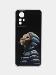 Фуксия чехол прозрачный на Xiaomi Redmi Note 12S (Сяоми Редми Нот 12S), с рисунком, защита камеры