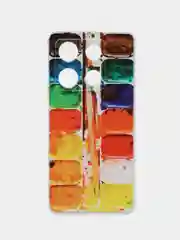 Бордовый чехол для Infinix Note 30 Pro (Инфиникс Нот 30 Про), прозрачный, с рисунком, защита камеры