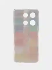 Бордовый чехол для Infinix Note 30 Pro (Инфиникс Нот 30 Про), прозрачный, с рисунком, защита камеры