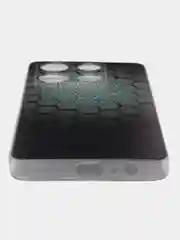 Темно-синий чехол для Infinix Note 30 Pro (Инфиникс Нот 30 Про), прозрачный, с рисунком, защита камеры