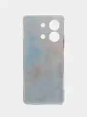 Голубой силиконовый чехол на Xiaomi Poco X6 Neo / Поко X6 Нео прозрачный, с рисунком