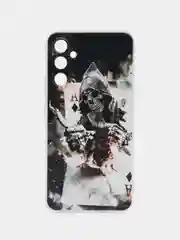 Песочный хаки чехол на Samsung Galaxy A34 5G (Самсунг A34), прозрачный, с рисунком, защита камеры