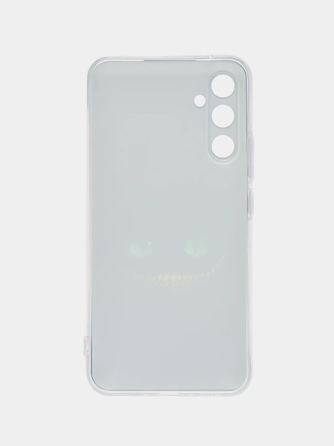 Черный чехол на Samsung Galaxy A34 5G (Самсунг A34), прозрачный, с рисунком, защита камеры