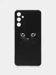Шоколадный чехол на Samsung Galaxy A34 5G (Самсунг A34), прозрачный, с рисунком, защита камеры