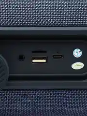 Синий портативная Bluetooth колонка HOPESTAR P65Pro - 50W с RGB подсветкой, TWS,  Premium