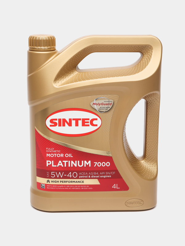 Масло моторное Sintec Platimum 7000 5W-40, синтетика