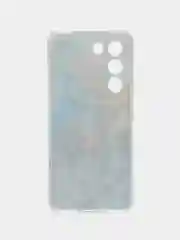Голубой силиконовый чехол на Vivo V30 lite 4G / Виво V30 Лайт 4G прозрачный, с рисунком