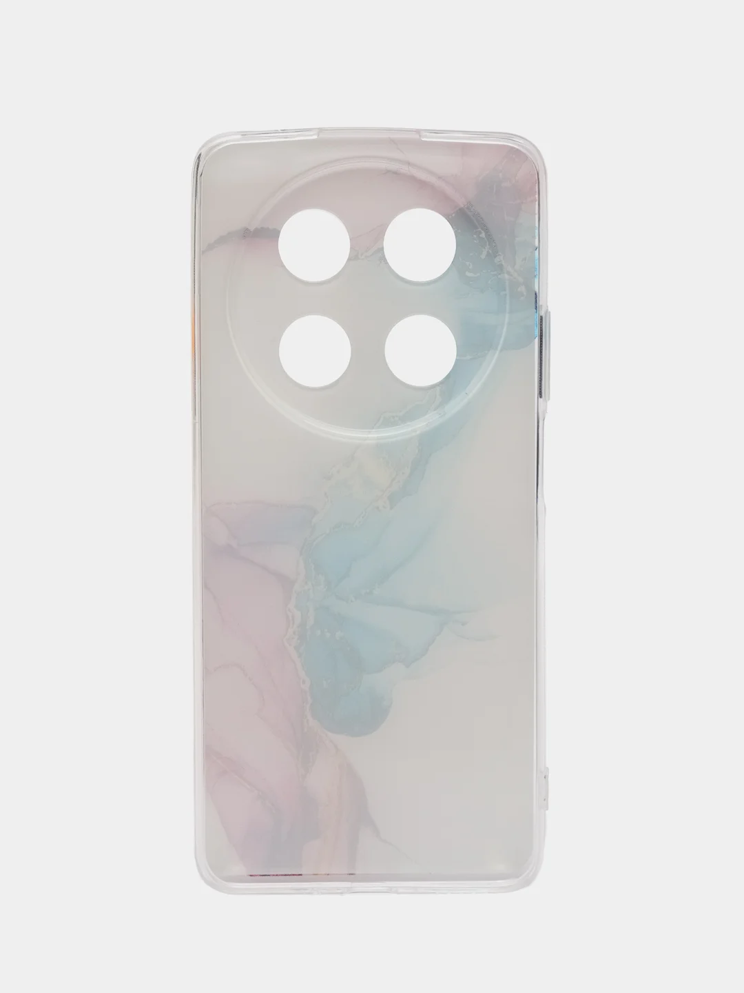 Ледяной чехол на Huawei Nova 12i / Хуавей Нова 12i прозрачный, с рисунком, защита камеры