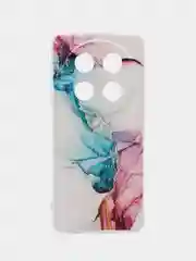 Ледяной чехол на Huawei Nova 12i / Хуавей Нова 12i прозрачный, с рисунком, защита камеры