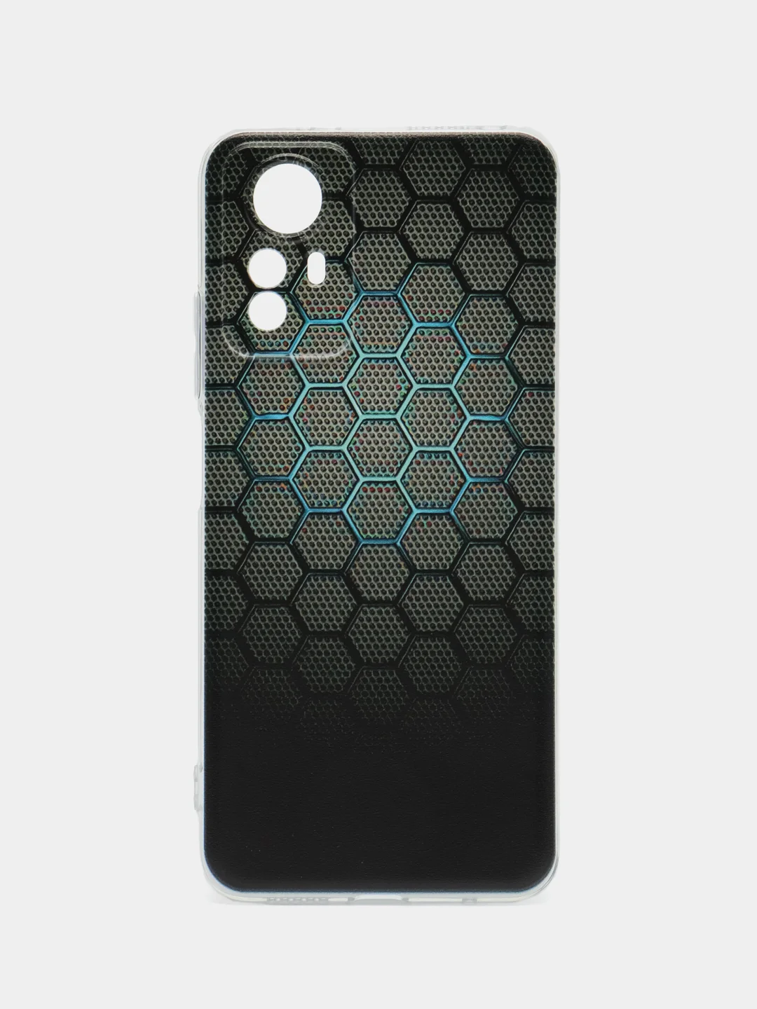 Темно-синий чехол прозрачный на Xiaomi Redmi Note 12S (Сяоми Редми Нот 12S), с рисунком, защита камеры
