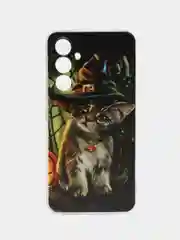 Медный силиконовый чехол на Samsung Galaxy A54 5G / Самсунг A54 прозрачный, с рисунком