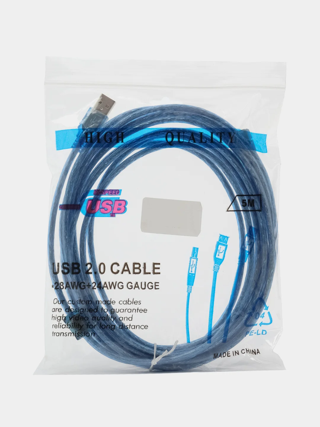 Синий кабель-удлинитель USB 3.0 и 2.0 AM/AF, мама-папа, 0,5 м, 1 м, 1,5 м, 3 м, 5 м