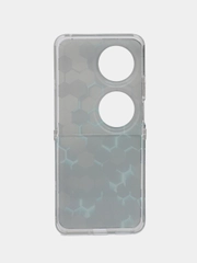 Силиконовый чехол на Huawei Pocket 2 / Хуавей Покет 2 прозрачный, с рисунком