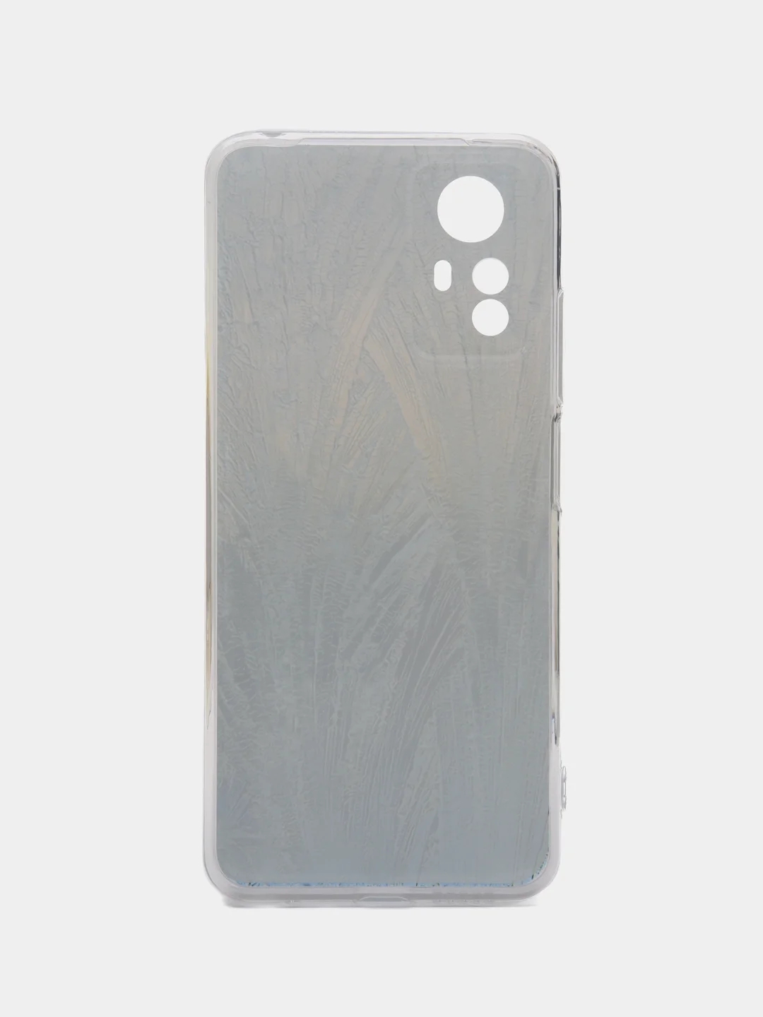 Небесно-голубой чехол прозрачный на Xiaomi Redmi Note 12S (Сяоми Редми Нот 12S), с рисунком, защита камеры