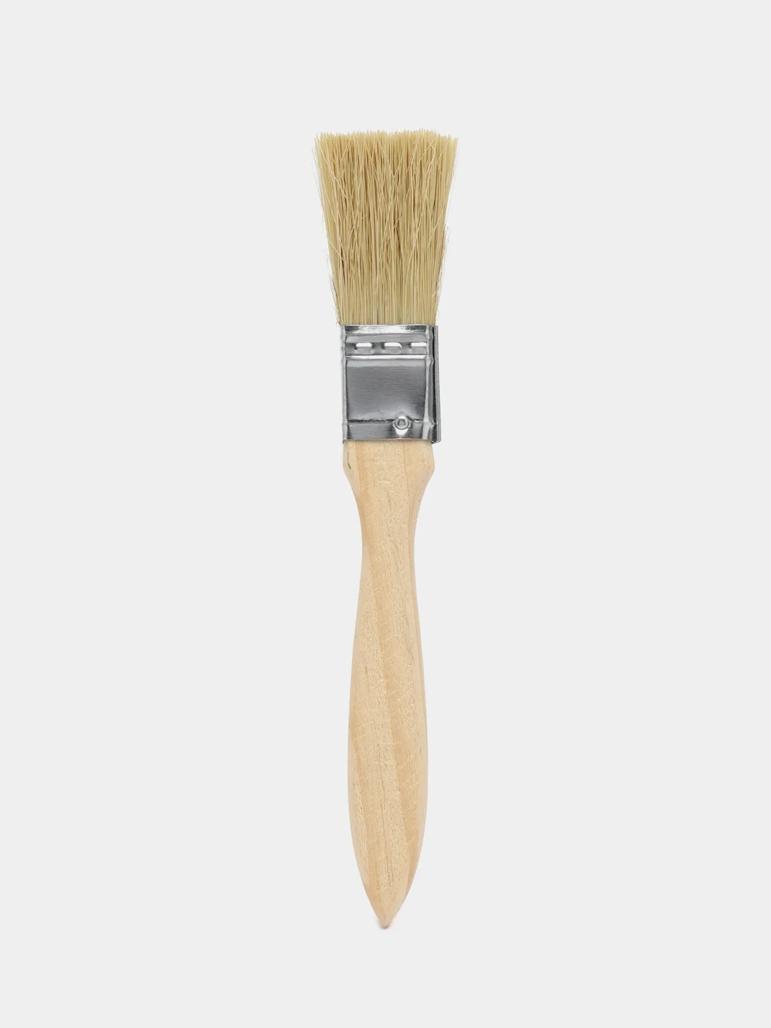 Кисть плоская, натуральная щетина, деревянная рукоятка, 1", 25 мм