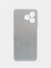 Небесно-голубой силиконовый чехол на Realme C53/C51 (Реалми С53/С51), прозрачный, с рисунком, защита камеры