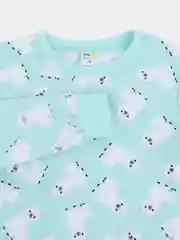 Бирюзовый детская пижама, с начесом, 4 -13 лет