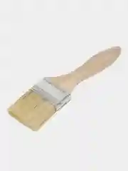 Кисть плоская ЛОМ, натуральная щетина, деревянная рукоятка, 2", 50 мм