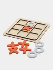 Оранжевый настольная игра Крестики - нолики из дерева