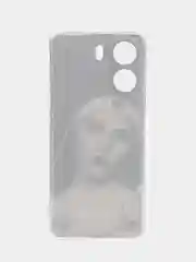 Бронзовый силиконовый чехол на Xiaomi Redmi 13C/Poco C65 (Сяоми Редми 13C/Поко С65), с рисунком