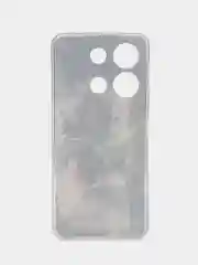 Песочный хаки чехол для Infinix Note 30i (Инфиникс Нот 30и), прозрачный, с рисунком, защита камеры