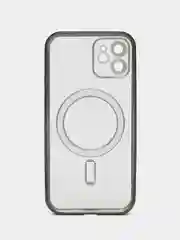 Фиолетовый противоударный чехол на iPhone 12 со встроенным магнитным креплением MagSafe