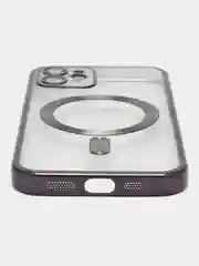 Фиолетовый противоударный чехол на iPhone 12 со встроенным магнитным креплением MagSafe