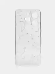 Прозрачный чехол на Tecno Spark 10 Pro (Текно Спарк 10 Про), прозрачный, с рисунком, защита камеры