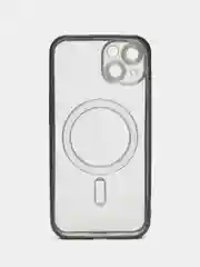 Черный противоударный чехол на iPhone 13 со встроенным магнитным креплением MagSafe