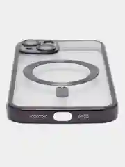 Черный противоударный чехол на iPhone 13 со встроенным магнитным креплением MagSafe